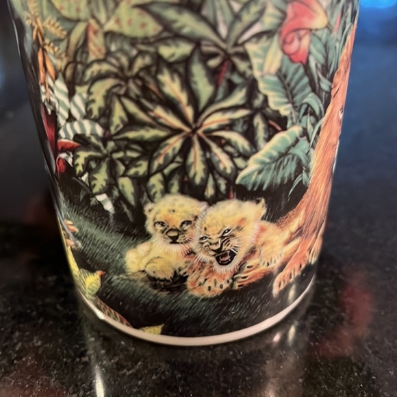 Royal Canterbury Coffee Mug - African Wildlife Lion Cheetah Bone China - Picture 7 of 8